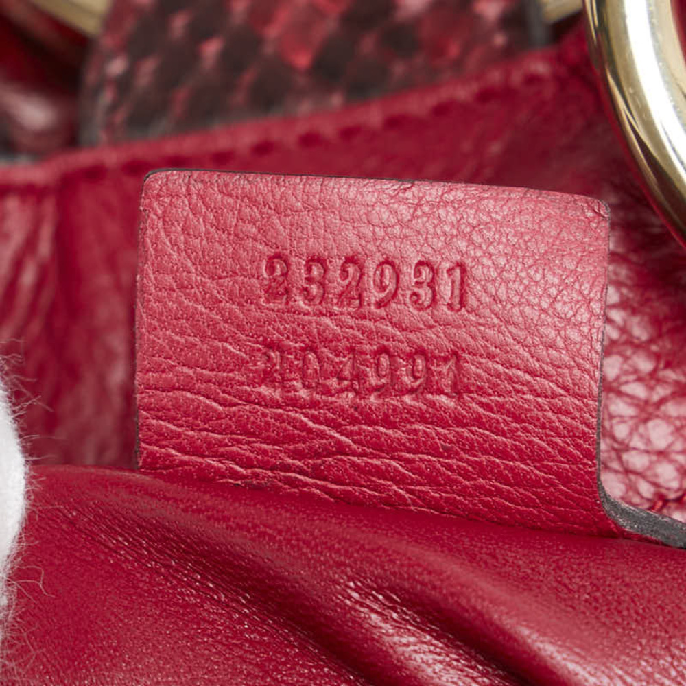 Gucci Ggwave Python Leather Handbag Shoulder Bag … - image 6